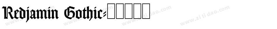 Redjamin Gothic字体转换